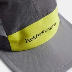 Casquettes PEAK PERFORMANCE BLOCKED CAP QUIET GREY 22 Gris / Jaune -Bonnets Soldes Boutique 9 102091 blocked cap quiet grey g77390010 04