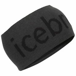 Bandeaux Sport ICEBREAKER MERINO HEADBAND JET HTHR/BLACK 22 Noir / Gris