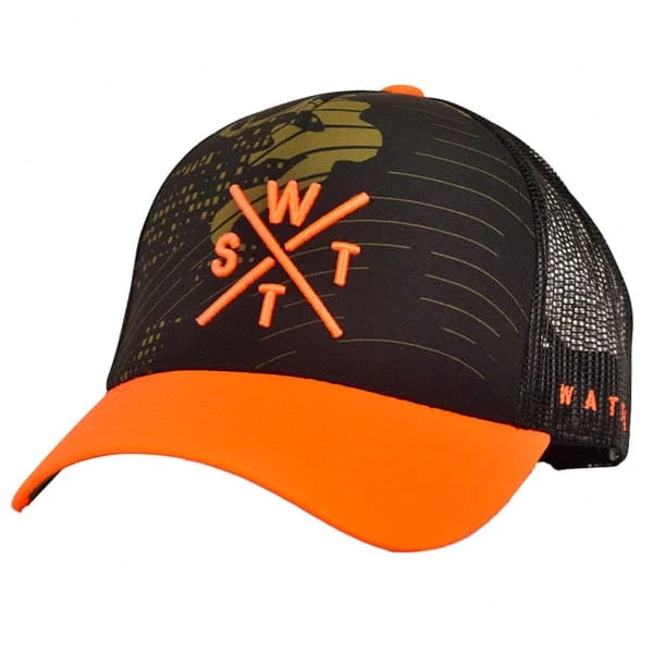 Casquettes WATTS TRUCKER CAP TRIBE ORANGE/NEO CAMO 23 Orange / Noir 3 Casquettes WATTS TRUCKER CAP TRIBE ORANGE/NEO CAMO 23 Orange / Noir