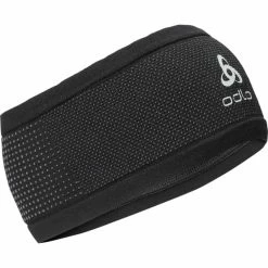 Bandeaux Sport ODLO HEADBAND VELOCITY CERAMIWARM BLK/ODLO STEEL GREY 23 Noir / Gris