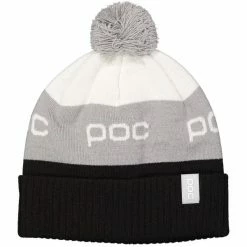 Bonnets Ski POC POMPOM BEANIE URANIUM BLACK 23 Blanc / Gris / Noir