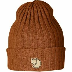 Bonnets Ski FJALLRAVEN BYRON HAT AUTUMN LEAF 23 Orange