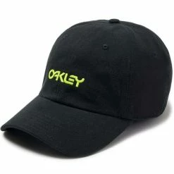 Casquettes OAKLEY 6 PANEL WASHED COTTON HAT BLACKOUT 20 Noir