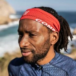 Bandeaux Sport COMPRESSPORT THIN HEADBAND ON/OFF RED 22 Rouge -Bonnets Soldes Boutique 9 73106 thin headband on off red cu00010b 300 03