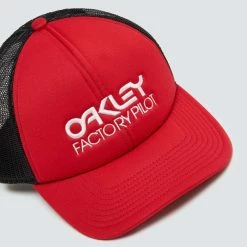 Casquettes OAKLEY FACTORY PILOT TRUCKER HAT RED LINE 21 Noir / Rouge 8 Casquettes OAKLEY FACTORY PILOT TRUCKER HAT RED LINE 21 Noir / Rouge -Bonnets Soldes Boutique 9 86001 fos900510 465 03