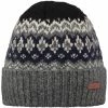 Bonnets Ski BARTS GREGORIS BEANIE DARK HEATHER 23 Gris / Noir -Bonnets Soldes Boutique 9 96075 gregoris beanie dark heather 4880 019 01